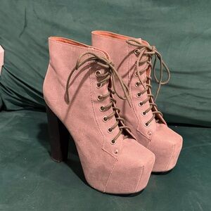 Jeffrey Campbell Lita Platform Boots - Gray